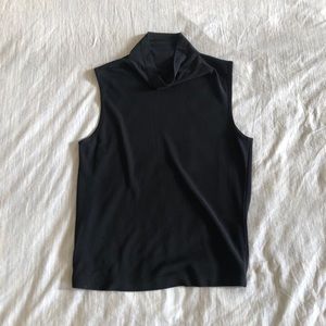 Black Mock Turtleneck Shirt